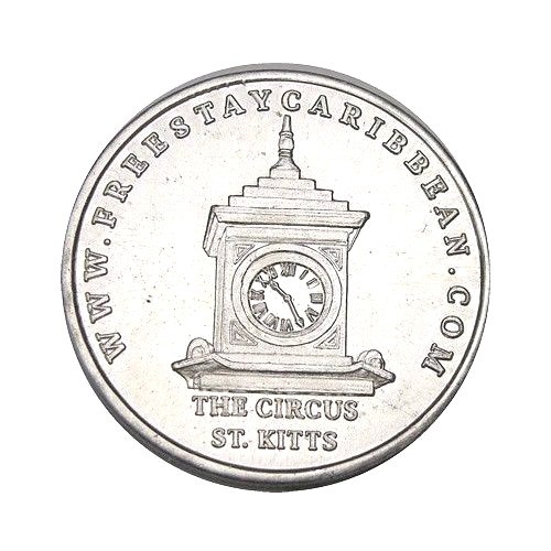 elf Saint Kitts Token   The Circus  Clock