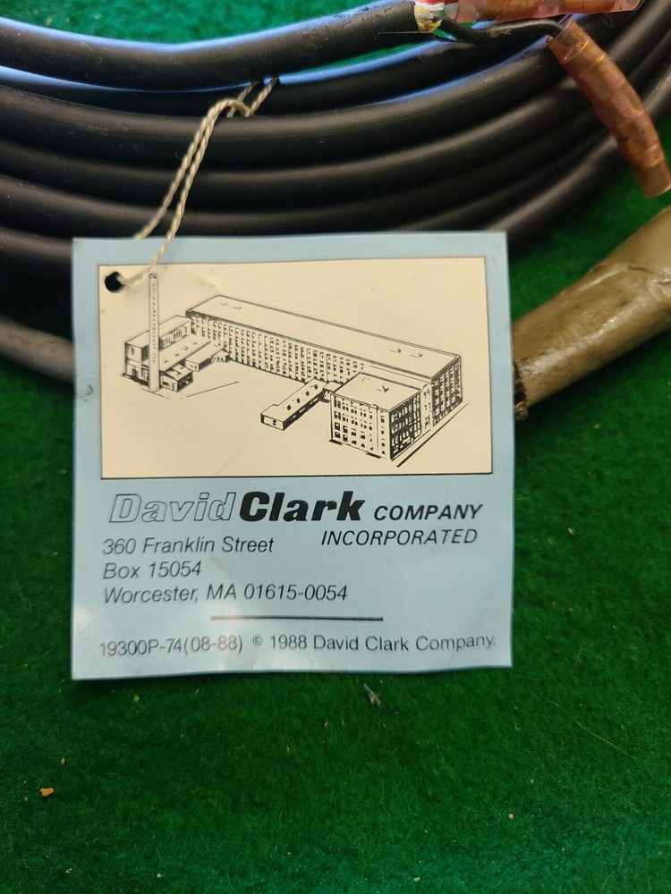 David Clark Aviation Cable C52-25 Fee