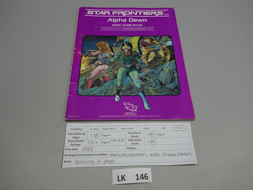 Star Frontiers Roleplaying: Alpha Dawn - Basic Game Rules (TSR)