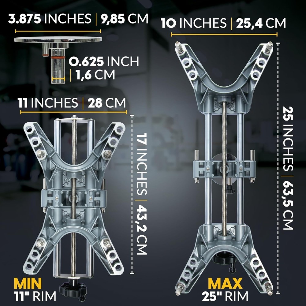 Chrome-Plated Wheel Alignment Tool with High-Precision Grip for Accurate Results