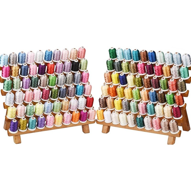 120 Colors Polyester Embroidery Thread Kit High Quality Machine Compatible New