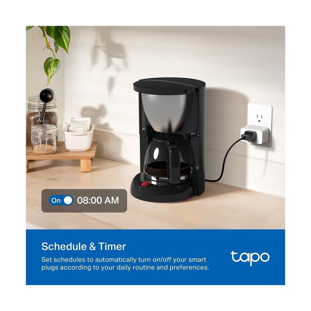 TP-Link 𝗧𝗮𝗽𝗼 Smart Plug Wi-Fi Mini, Energy Monit