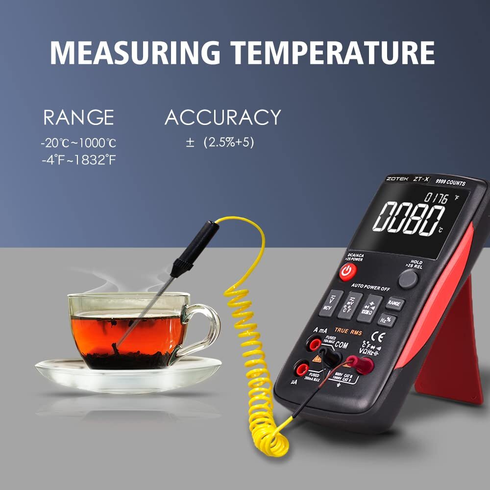 ZT-X Digital Multimeter 9999 Counts High-precision Auto Range NCV Multimetro VFC