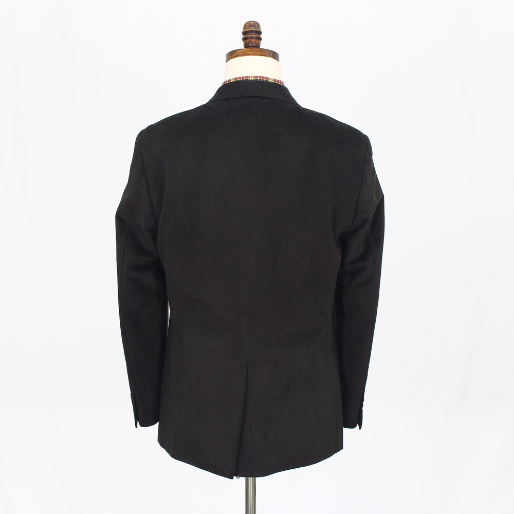 Pronto Uomo 40R Brown Sport Coat Blazer Jacket Solid 2-Button Polyester