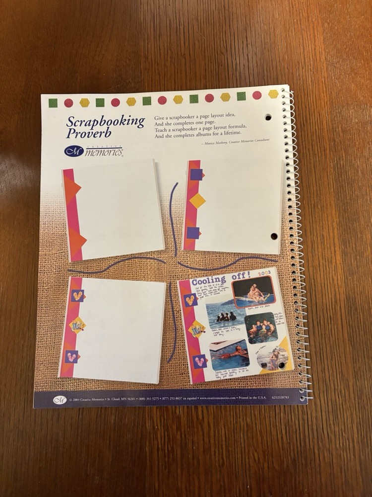 Creative Memories Fast Formulas Fourth Edition Book 2003 Showcasing the Makers