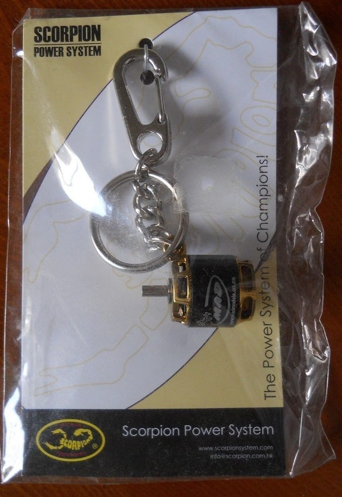 Scorpion Brushless Motor Keychain Keyring