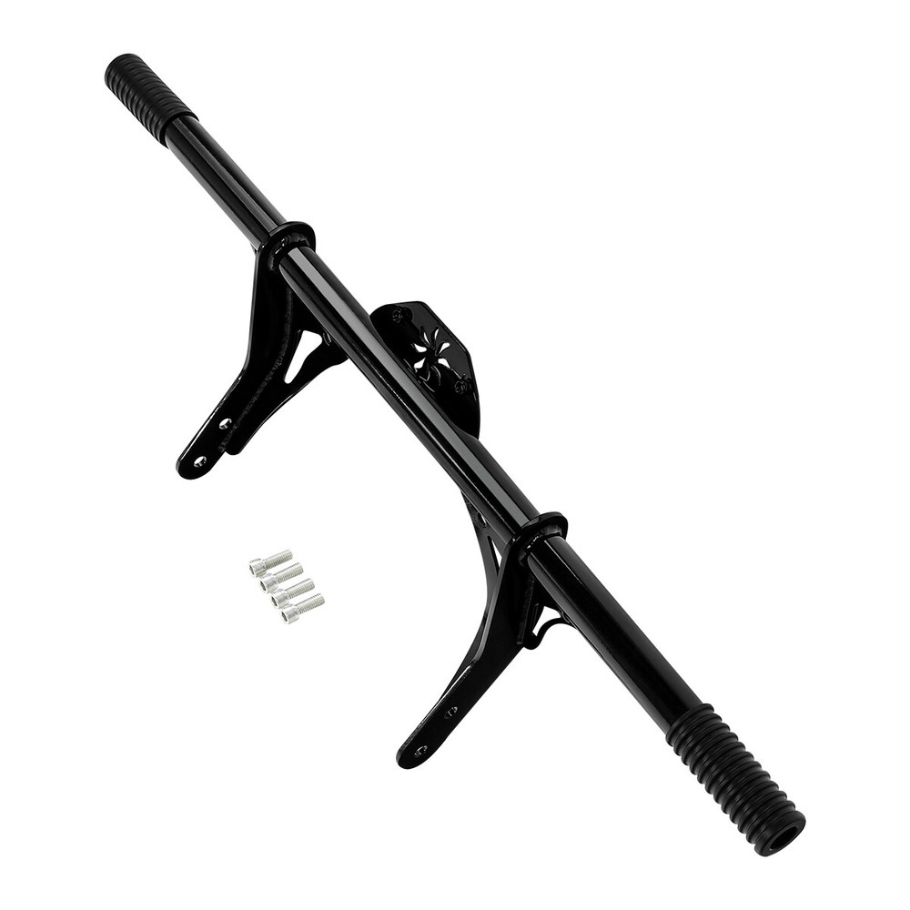 Front Black Crash Bar Protector For Harley Davidson Dyna W/ Mid Control 06-17