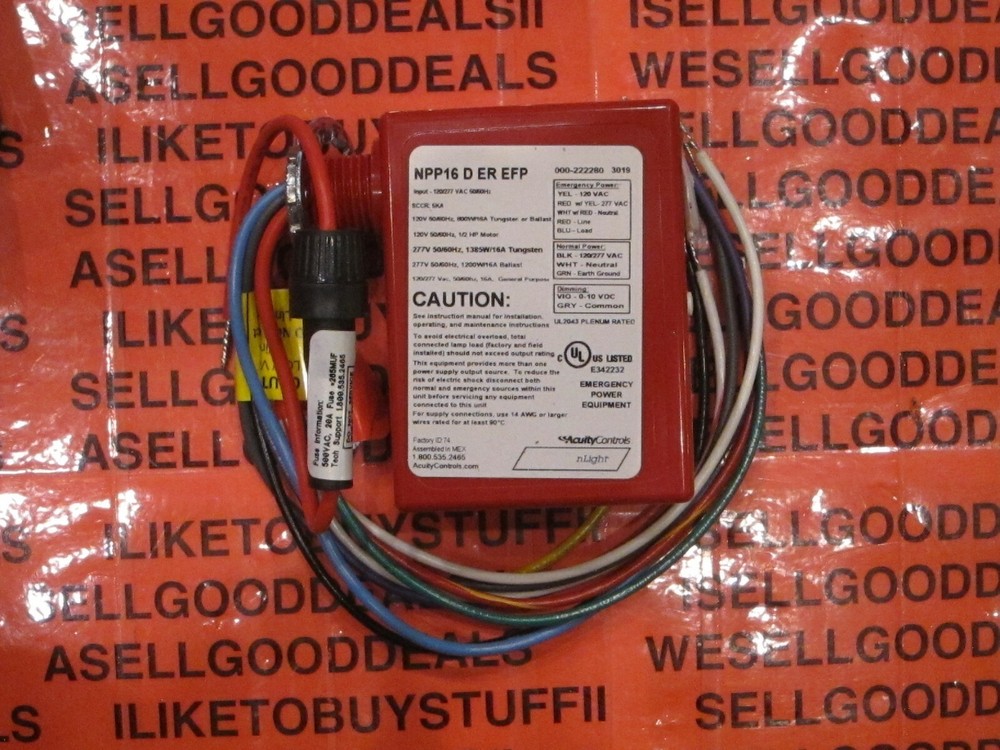 Acuity Controls NPP16 D ER EFP Occupancy Controlled Dimming Power Pack New