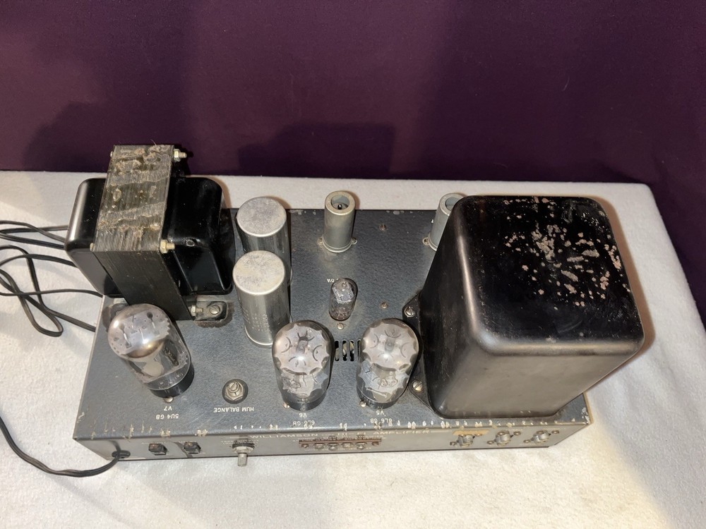 Williamson Type HI-FI Amplifier W/ Compensated Pre-Amplifier Model WAK Working!!