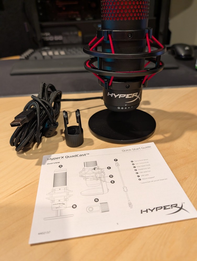 HyperX QuadCast Microphone -Red