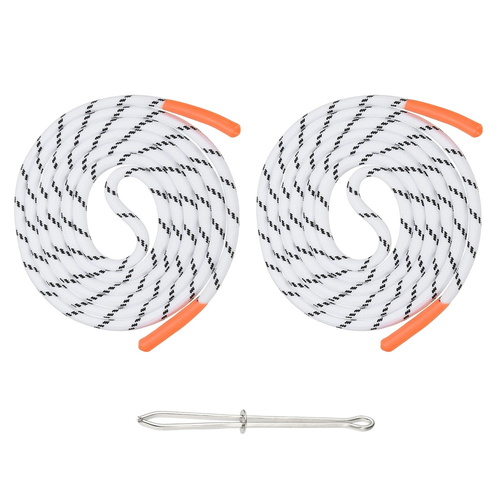 2pcs 53inch Drawstring Cords Hoodie String with Easy Threader Orange