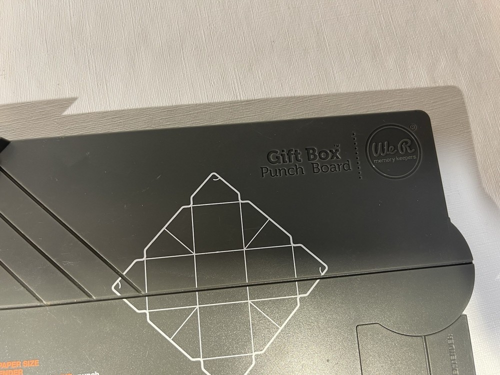 We R Memory Keepers GIFT BOX Punch Board. Used.