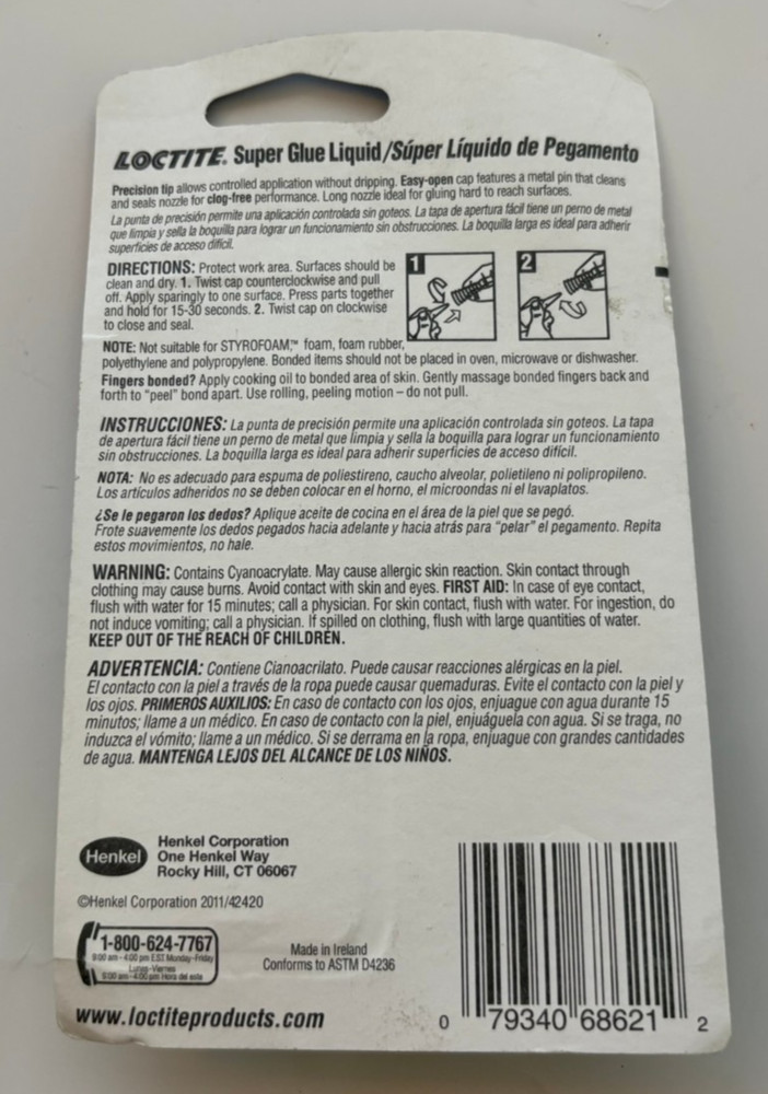 Loctile - Super Glue Longneck Bottle 5g