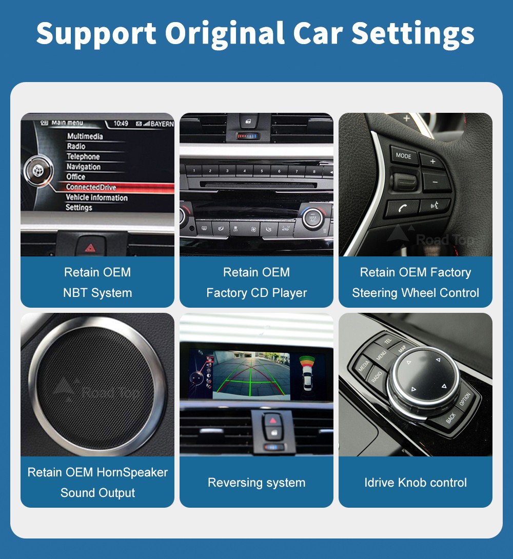 10.25"CarPlay Linux Touch Screen For BMW 3 4 serie F30 F31 F32 F33 F34 F36 NBT