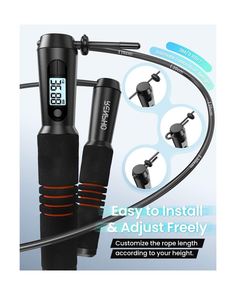 RENPHO Smart Jump Rope - APP Data Storage & Tracking & Analysis, Ta... Fast Ship
