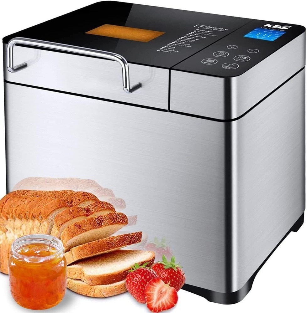 17-in-1 Programmable XL Bread Maker with Fruit Nut Dispenser