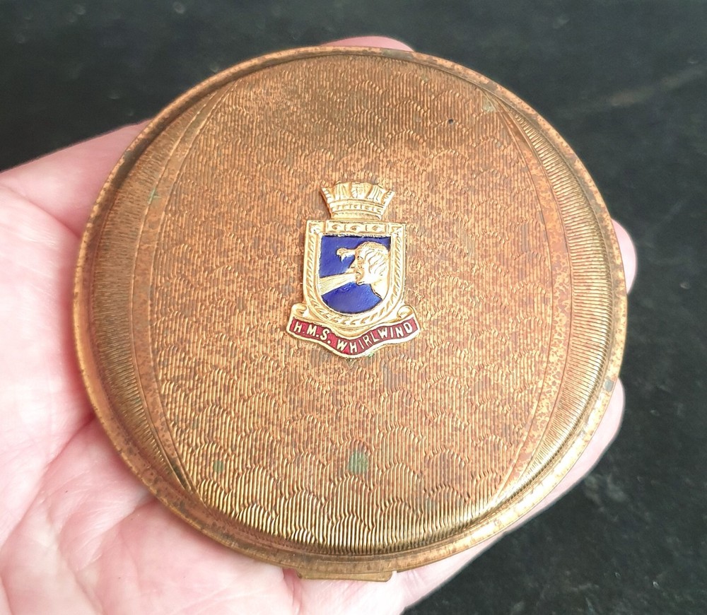 WWI & WW2 British Destroyer HMS Whirlwind (1918-1940) Loved One's Lady's Compact