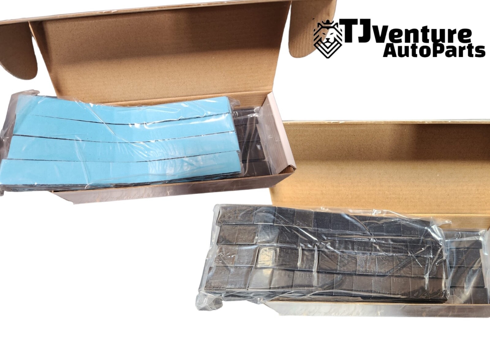 6 BOXES 1/4 OZ BLACK WHEEL WEIGHTS STICK-ON ADHESIVE TAPE 54 LBS LEAD-FREE