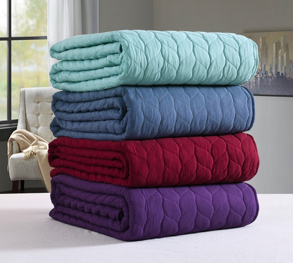3 Piece Lightweight Bedspread Quilt Set Polyester Quilts Prewashed, Queen King
