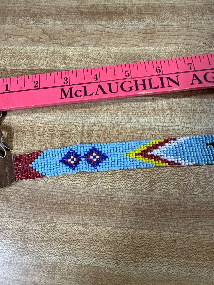 Beaded Head Band TURQUOISE Craft Non Native