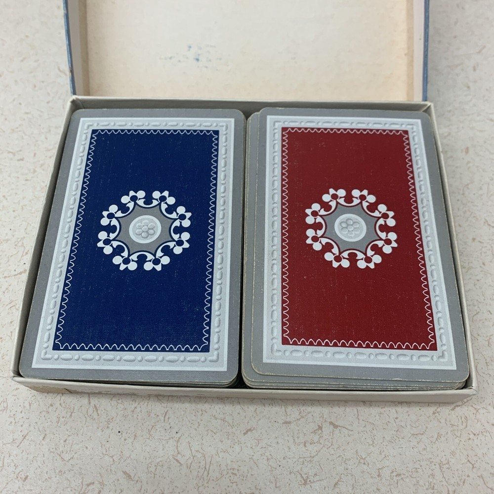 Vintage Double Deck Box Set Playing Cards * Complete No Jokers