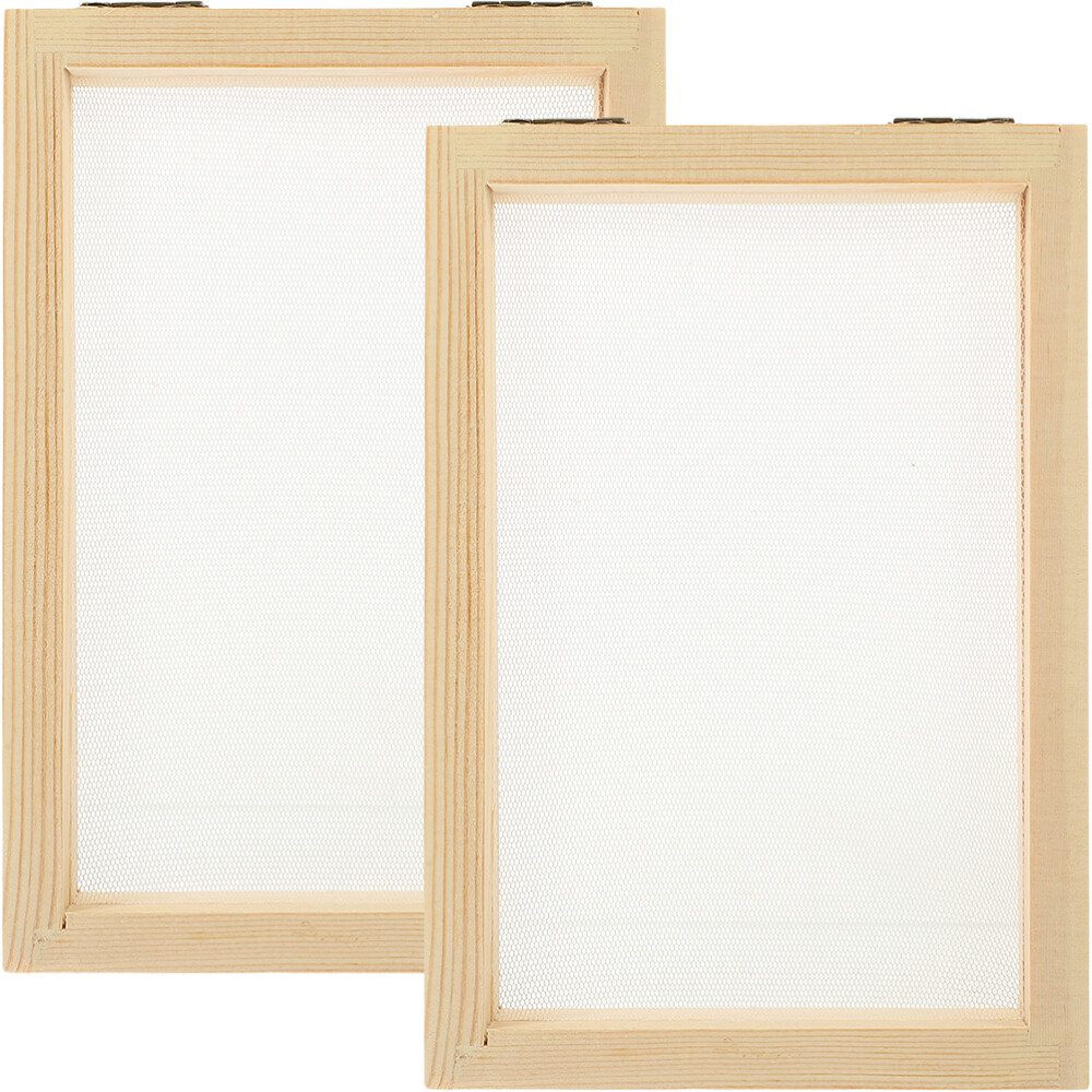 2PCS Paper Making Screens Copper Paper Frame Child DIY Craft Tools Making Deckle