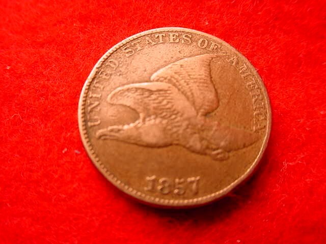 1857 FLYING EAGLE CENT GREAT COIN!!   #73