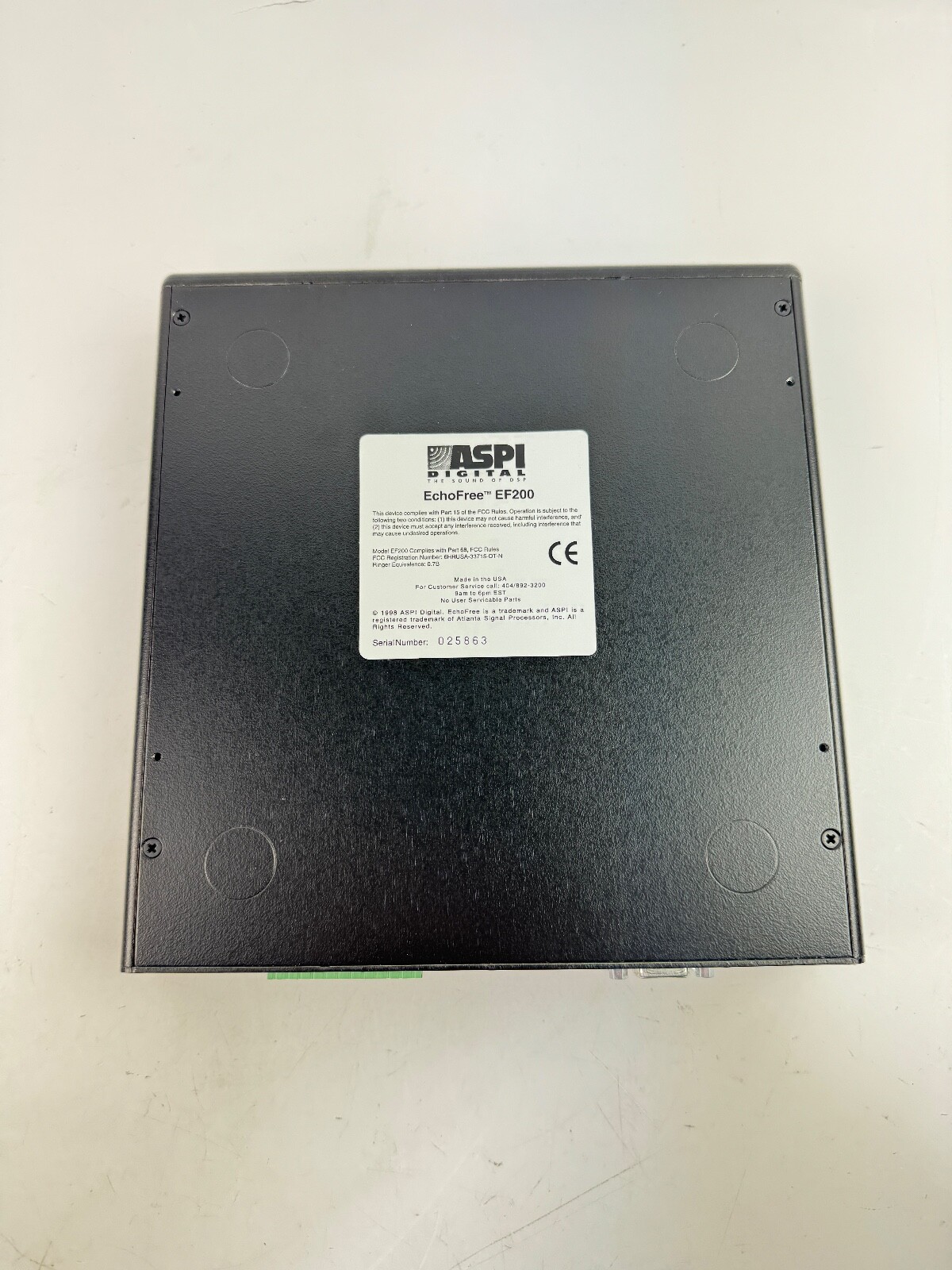 ASPI Digital EF200 Echo Free Interface Acoustic Telephone Line Echo Canceler