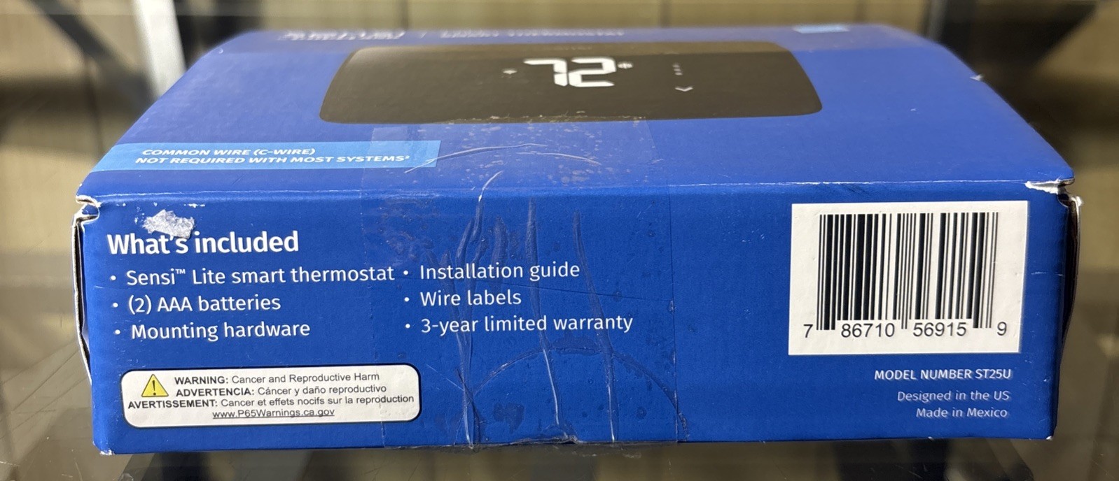 Emerson Sensi Lite ST25U Wi-Fi Smart Programmable Thermostat - Black