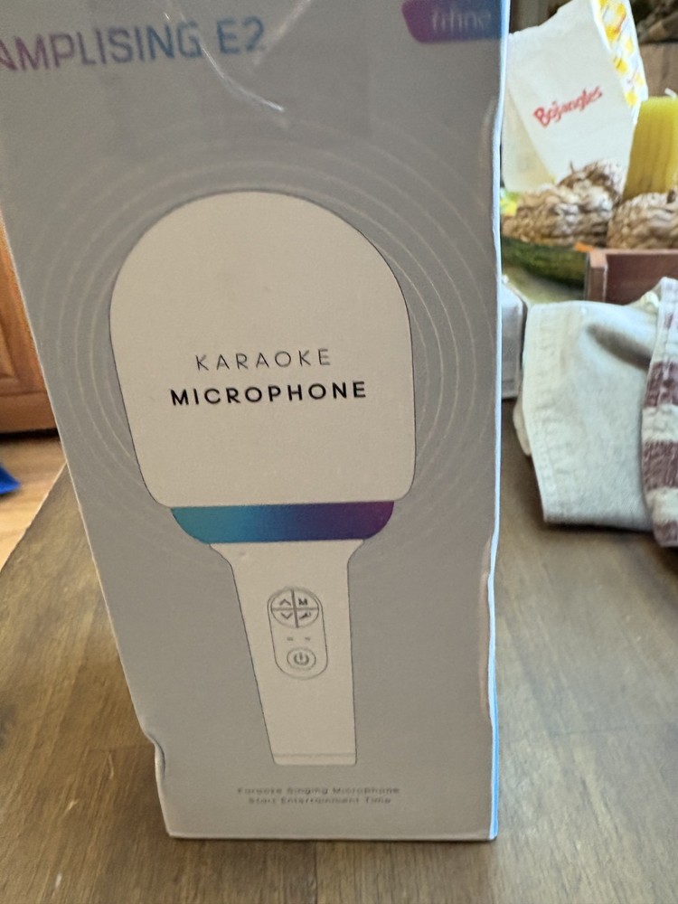 FiFine Amplising E2 Wireless Bluetooth Karaoke Microphone 2-in-1 Speaker Blue