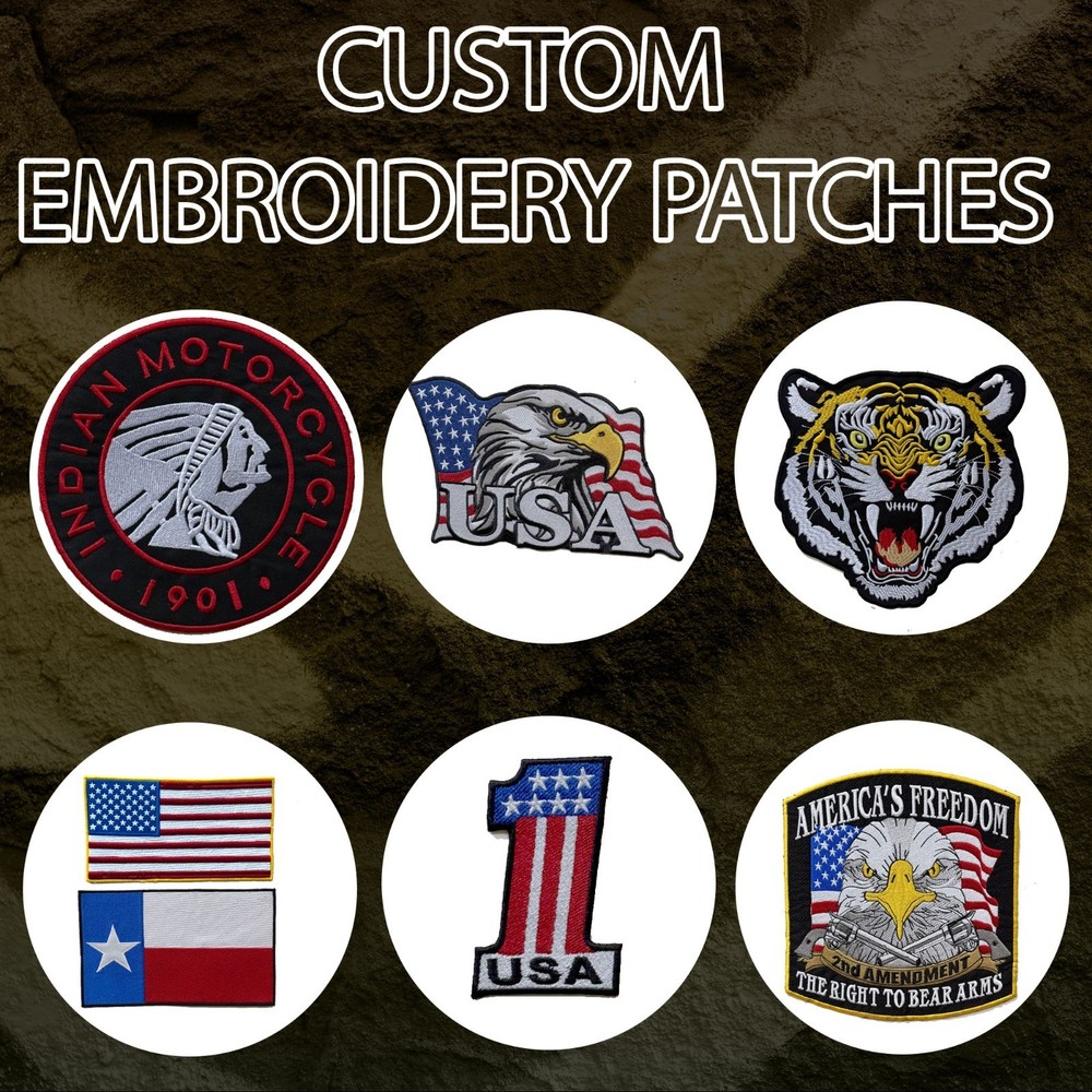 Custom Logo Personalized Tag Embroidered Patch – Iron-On or Sew-On