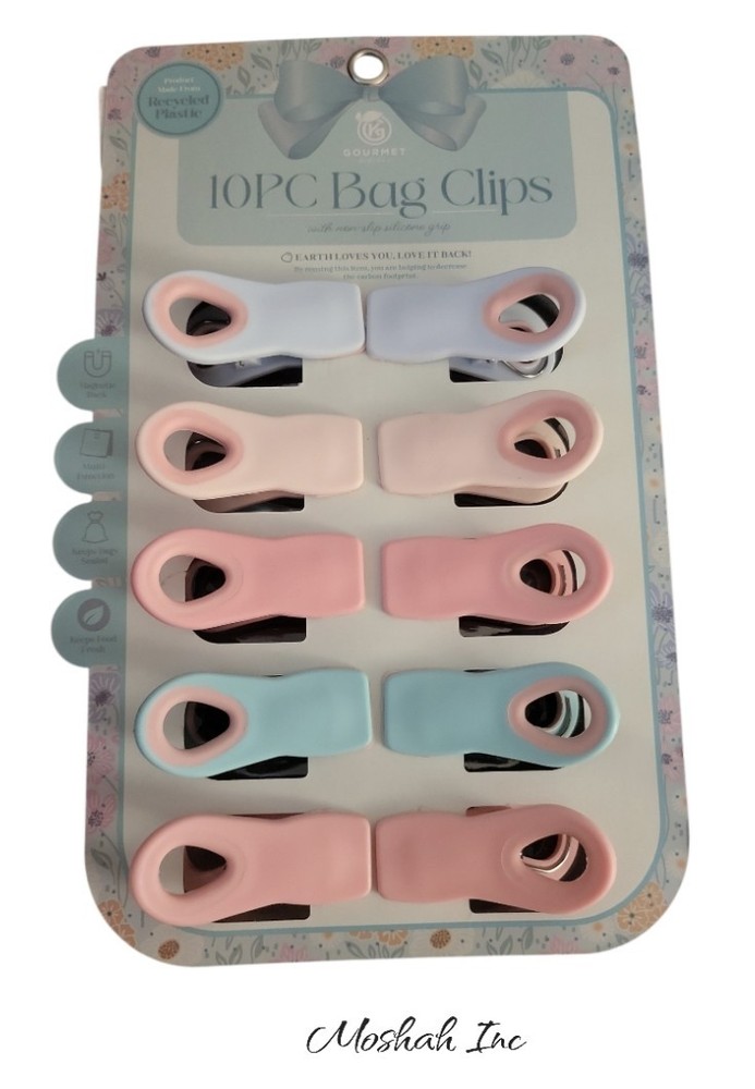 Bag Clips 10pcs Mix Colors