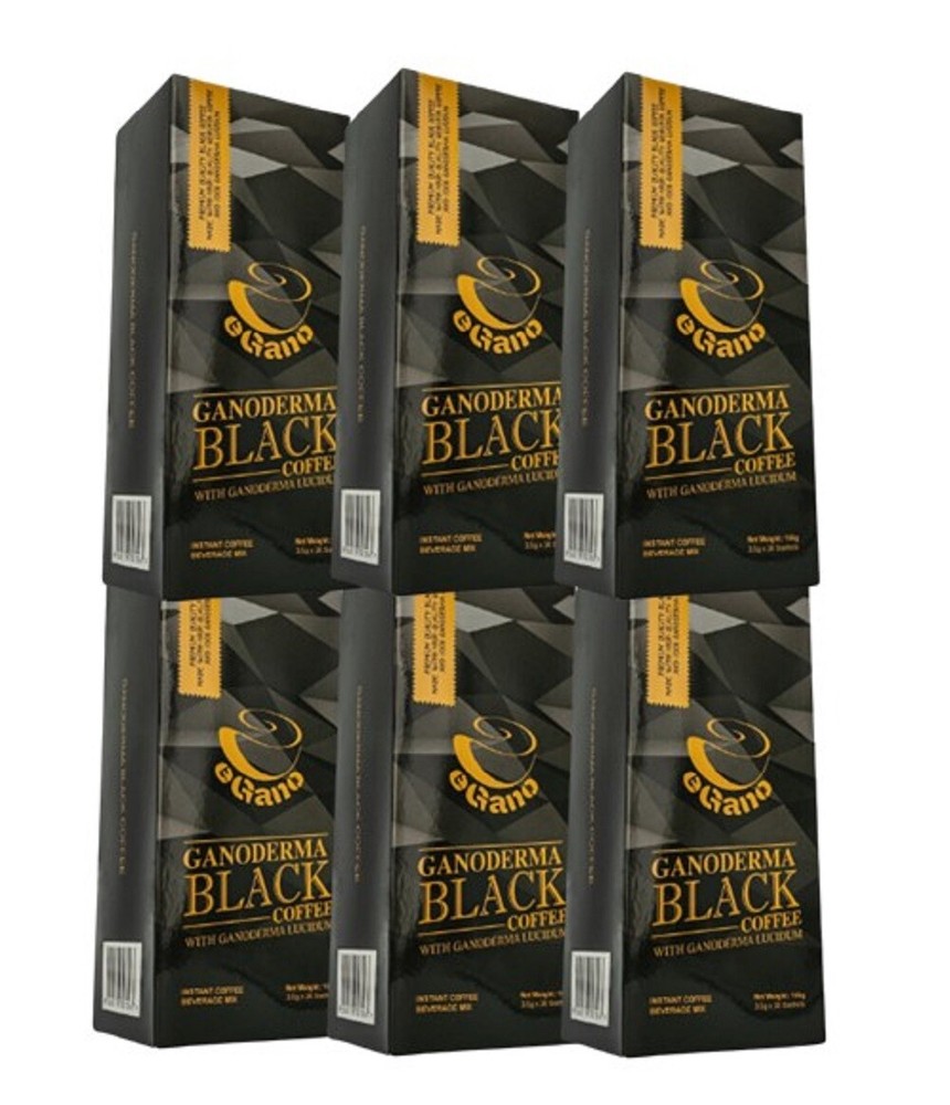 eGano 6 Box Premium Ganoderma Black Coffee Exp 2025 Expedited
