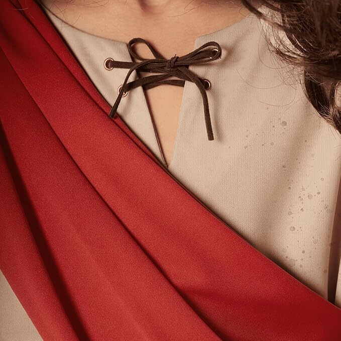 Kids Jesus Costume Boys Christ Robe + Sash Religious Biblical Nativity Play