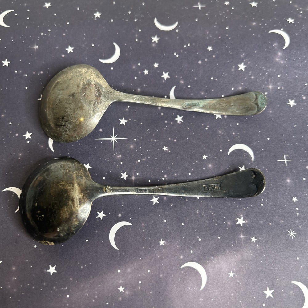 2-Silver Plated Spoons Made In England
