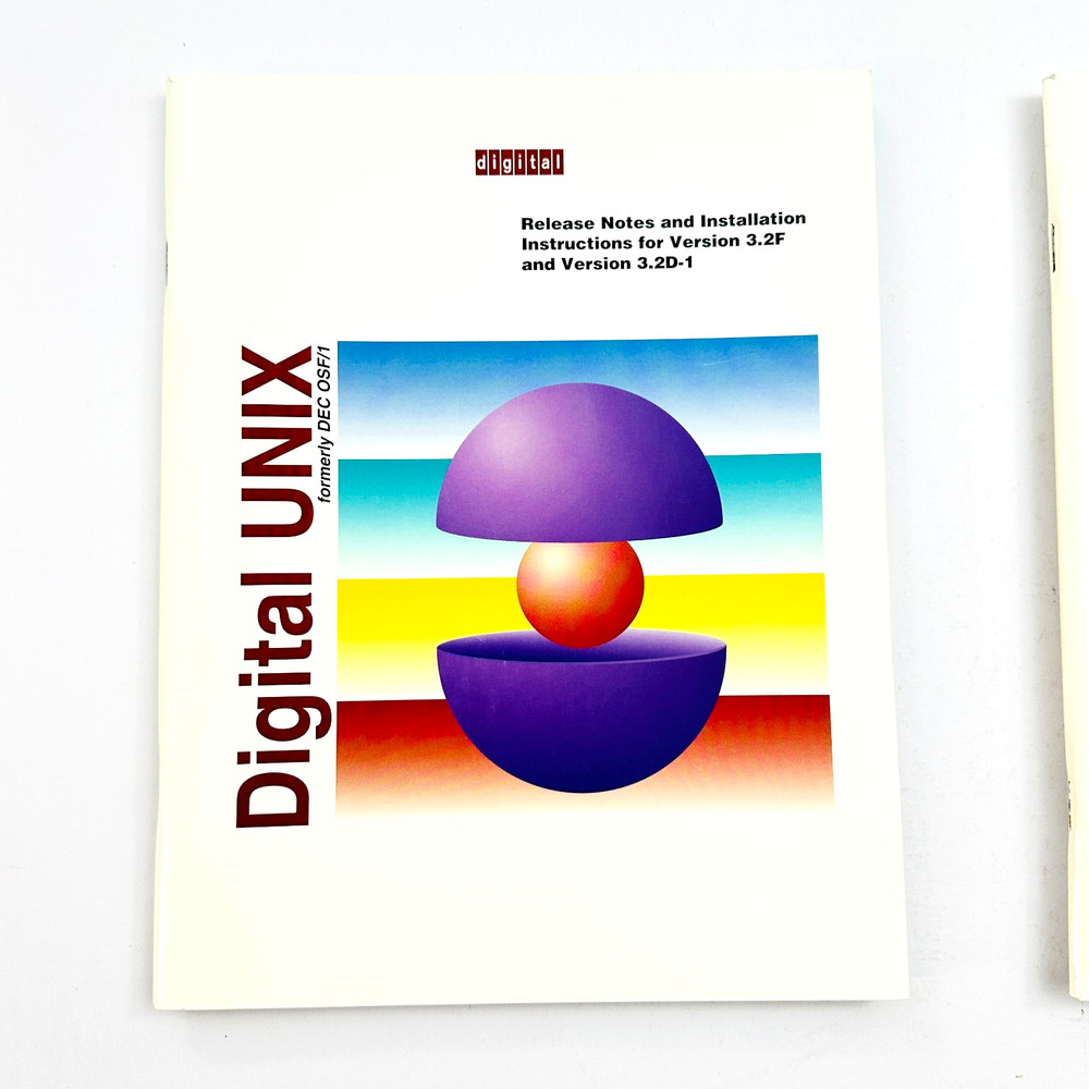 Digital DEC UNIX Installation Guide And Release Notes 2 Manual Set 1995 OSF/1