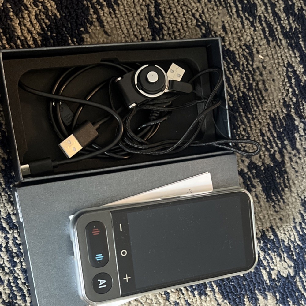 AI Translator Handheld Electronic Language Device Battery & Power Cord
