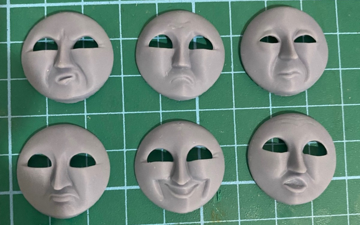 Custom HO/OO Bachmann Henry Magnetic Faces Set of 6