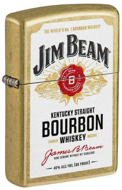 Zippo Lighter - Customized Engraved Message on Windproof Jim Beam 46305