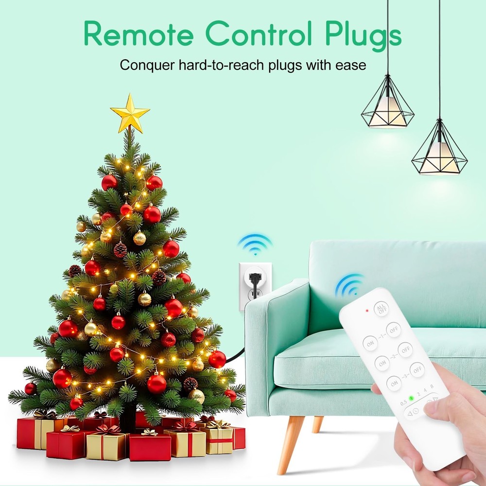 NineLeaf Remote Control Outlets, Wireless Remote Control Outlet, Remote Contr...