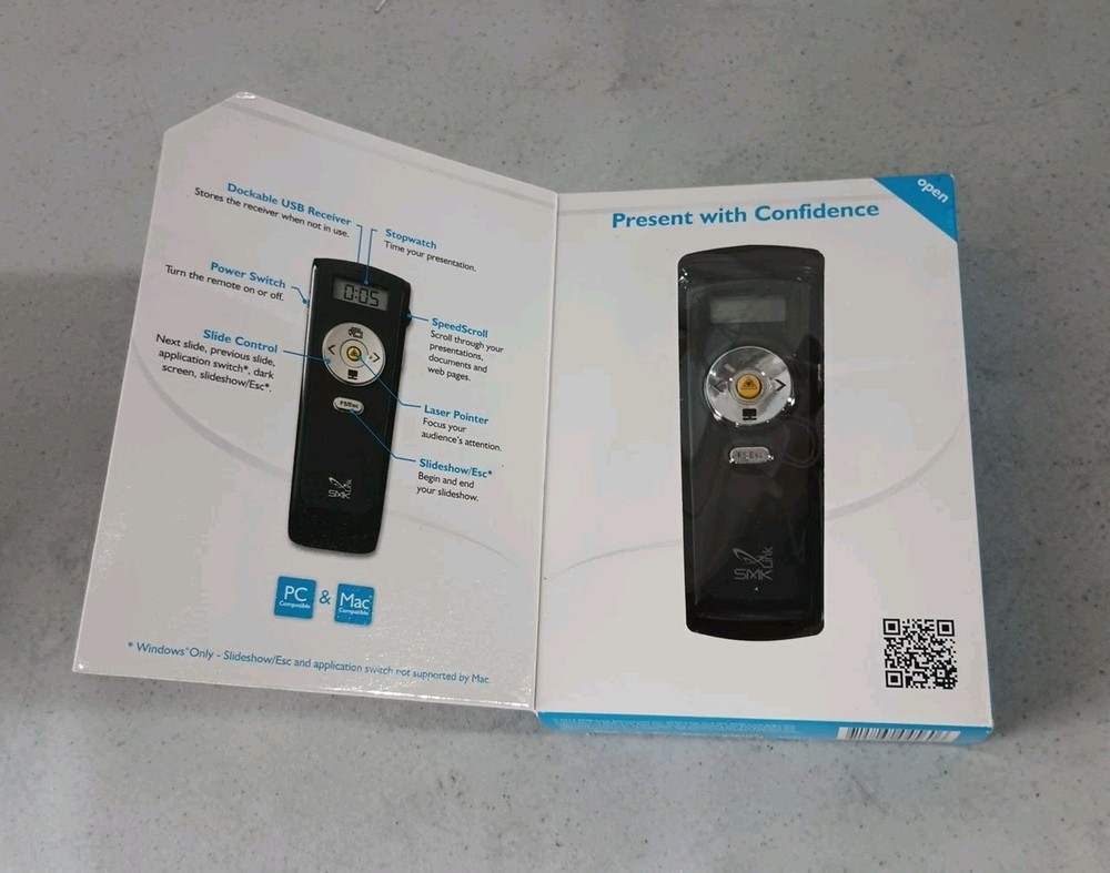 Interlink Wireless Stopwatch Presenter with Laser Pointer VP4560