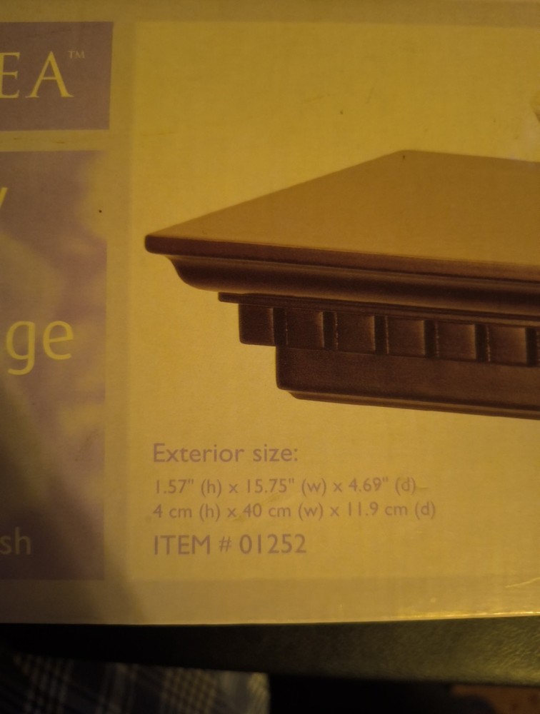 Spa Linea Mahogany Finish Gallery Ledge