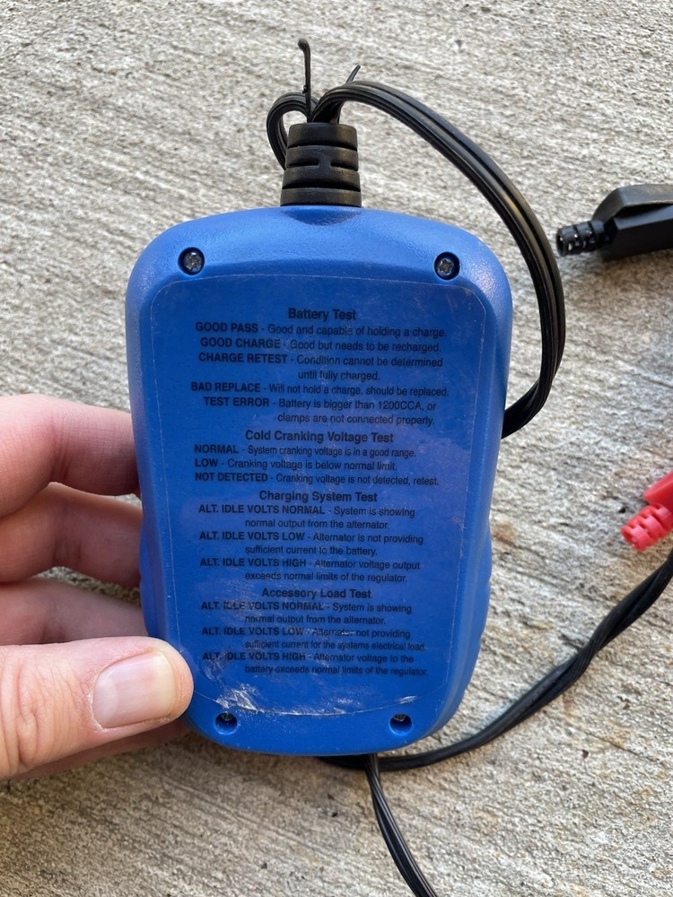 Digital Battery Analyzer with Digital Display -12 Volt