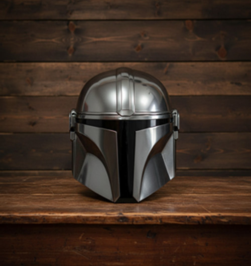 Mandalorian Helmet Armor with Inner Liner & Adjustable Chin Strap