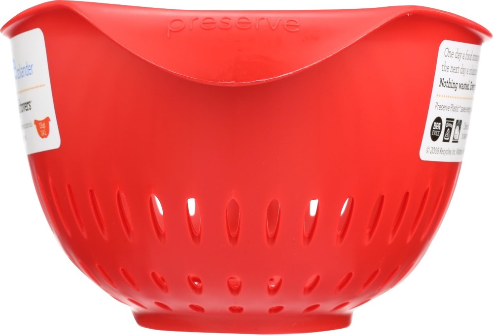 Small Colander Made From Recycled Plastic Kitchen Strainer 1.5 Quart Red