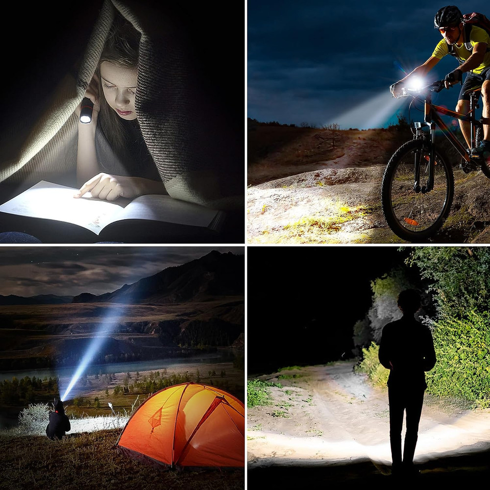 Flashlight Rechargeable, High Lumens Flashlight, Super Bright Small LED Flash Li