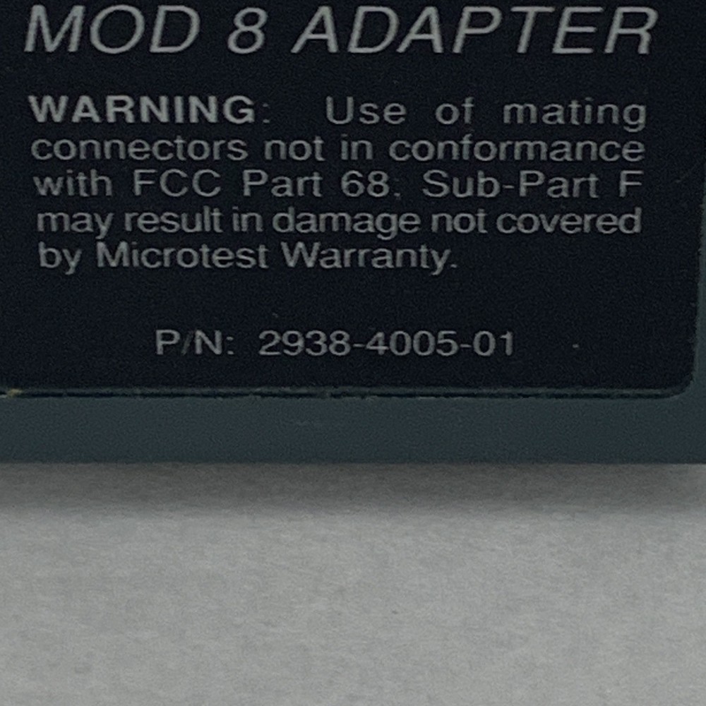 MOD8 2938-4005-01 Adapter for Microtest Penta Scanner