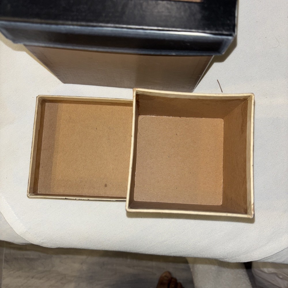 Americana Star Stackable Gift Boxes Cardboard Set (3) Multicolor Preowned