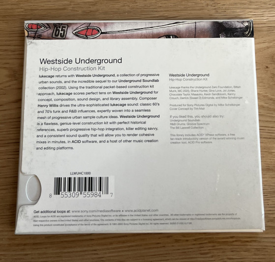 WESTSIDE UNDERGROUND - Hip Hop Construction Kit CD (data) - SONY LOOPS FOR ACID