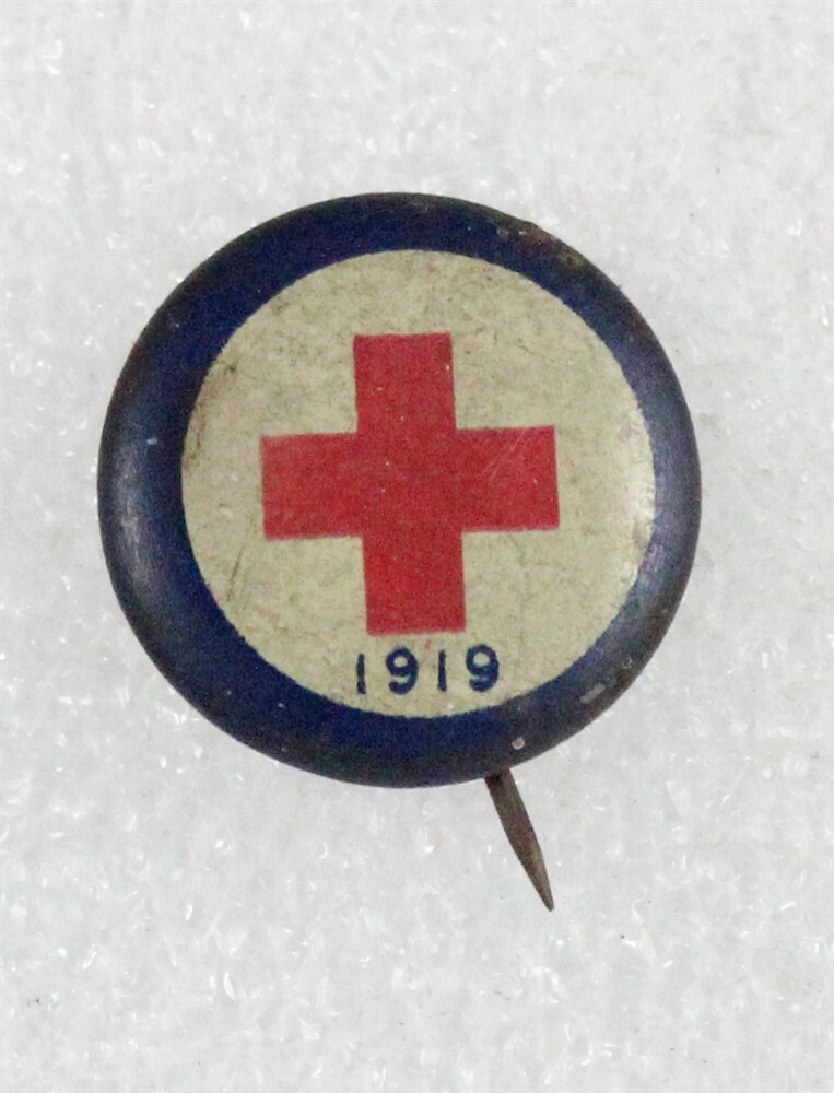 Red Cross: 1919 "Roll Call" campaign button - 20mm